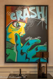 <center>Château Forbin : exposition le post-graffiti.</center>Crash.
