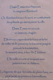 <center>Le château de Châteaurenard</center>Le premier seigneur du nom de Renard (Reinhard ou Reynardus), vivait vers l'an 970. Sa mère s'appelait Balde et son père, Lambert dit Dodon. Il apparaît sous le nom de 