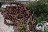 <center>Les Chantiers Navals de La Ciotat. </center>Chaîne qui freinait le navire lors de sa mise à l'eau.