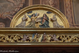 <center>Chapelle de l'Annonciade.</center>L'Annonciation entre deux pénitents blancs agenouillés. Dans la frise du dessous, un autre Annonciation.