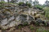 <center> Autour de St Blaise. </center> Carrière de pierres. C'est celle qui a servi pour le mur Grec.