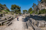 <center>Glanum</center>Partie sud du site. A gauche, 
le quartier indigène.