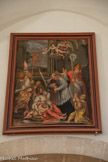 <center>L’ermitage de Saint-Ferréol</center>A gauche de l'entrée. L'archange Raphaël  conseille à Tobie de prendre le poisson qui va guérir de sa cécité son père, et Sara, sa future femme, tourmentée par sept démons. Encadrant la porte, l'archange Raphaël.
