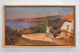 <center>Centre d’art Sébastien</center>Eugène De Barberiis (1851-1937)
Ferme en Bord de Mer, XIXe
Huile sur toile
128 x 72 cm
Collection Galerie Marina, Cassis.<br>