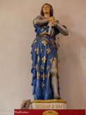 <center>Eglise Saint-Cyr et Sainte-Julitte</center>Bas-côté gauche. Sainte Jeanne d'Arc.