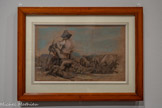 <center></center>Émile Loubon, 1809-1863.
Berger italien.
Fusain, craie et pastel. Don Ford-De Maria, 1985.