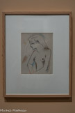 <center></center>Jean Cocteau,
1889-1963.
Nu féminin.
Encre.
Don Poitevin-Cruel, 1985.