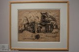 <center></center>Henri Pertus, 1908-1988.
Les roulottes.
Fusain.
Don Pertus, 1958