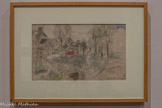 <center></center>Émile Othon Friesz, 1879-1949.
Paysage.
Crayon de couleur. Don Jonquière
