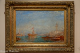 <center></center>FÉLIX ZIEM, 1821-1911.
VENISE, VUE DE LA LAGUNE, LE BUCENTAURE
Huile sur bois
Don Ziem, 1912 - Inv. D.957.1083