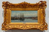 <center></center>VINCENT COURDOUAN, 1810 – 1893.
PETITE RADE DE TOULON, 1882.
Huile sur toile.
Legs Latil, 1929 - Inv. 959.38.1