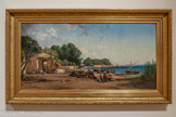 <center></center>VINCENT COURDOUAN, 1810 – 1893.
PÊCHEURS SUR LUE DE SAINTE MARGUERITE, 1881.
Huile sur toile.
Collection Musée Regards de Provence, Marseille.