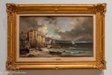 <center></center>VINCENT COURDOUAN, 1810 – 1893.
LA PONCHE À SAINT-TROPEZ, 1879.
Huile sur toile.
Legs Iborra, 2000 - Inv. 2000.1.1.