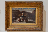 <center></center>ÉMILE LOUBON, 1809 – 1865.
LA ROUTE DE NICE À ANTIBES, ca. 1860
Huile sur panneau. Don 1985. 985.9.114.