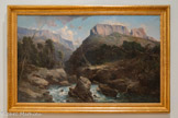 <center></center>VINCENT COURDOUAN, 1810 – 1893.
LA VALLÉE DES ANGOISSES, 1887.
Huile sur toile.
Don de l’Association pour les musées de Toulon, avec l’aide du FRAM, 1988 - Inv. 988.8.37