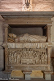 <center>Sacristie Nord.</center>Tombeau de Philippe d’Alençon. Moulage de plâtre 1923.
Don de S.S. Pie XI, Palais des Papes.
Philippe d’Alençon fut vicaire général du pape Urbain VI, qui régna à Rome durant le schisme de 1378 à 1389. Le tombeau original se trouve à l’église Sainte-Marie du Trastevere à Rome
