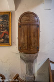 <center>Brantes</center>Église paroissiale Saint Sidoine. Fonts baptismaux.